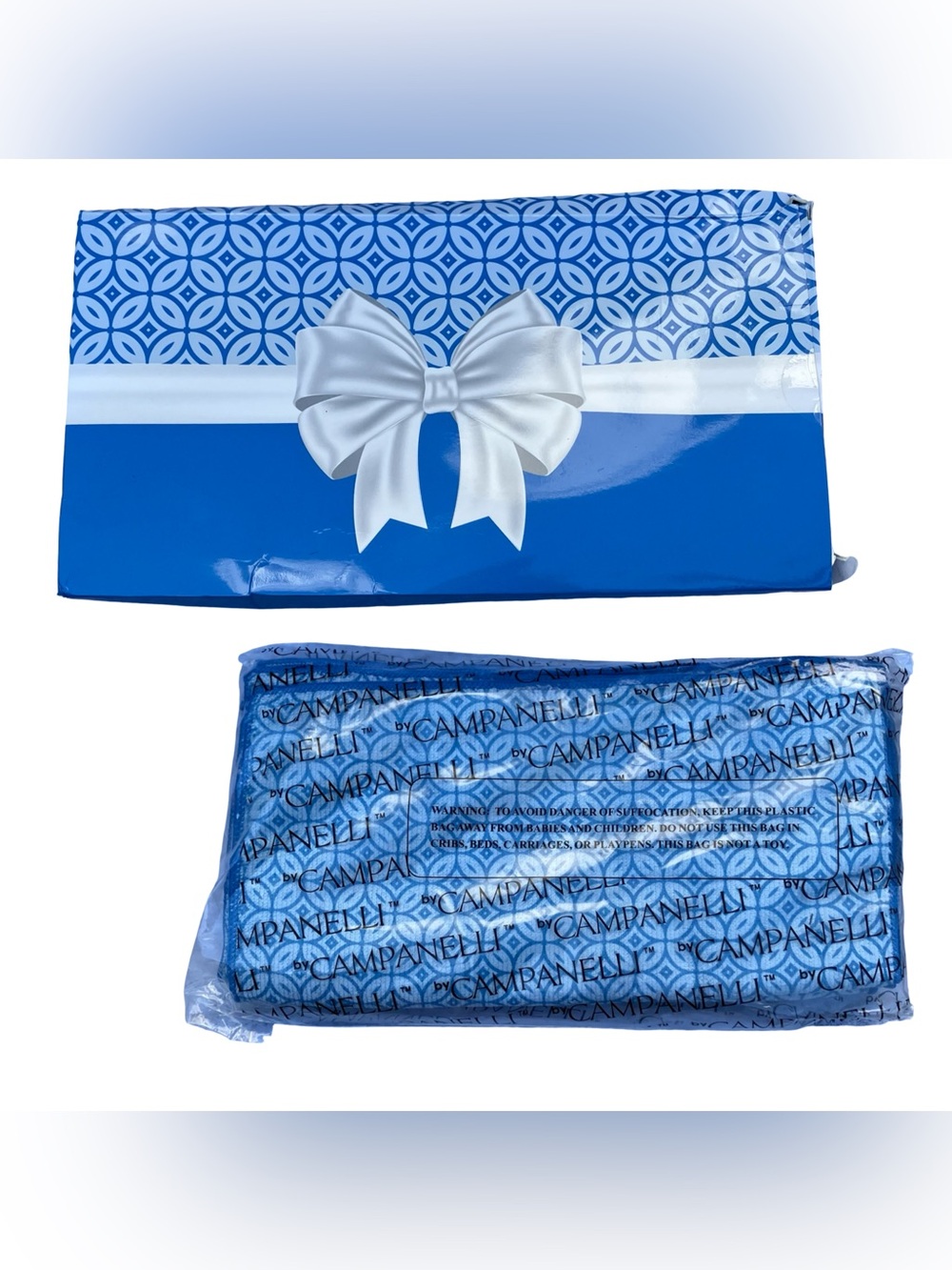 Campanelli Pro Series Microfiber Towel Set of 2 Premium Blue Gift Pack Open Box